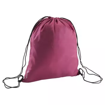 Сумка для обуви фитнес складная - принт черный/бежевый DOMYOS, слоновая кость/черный