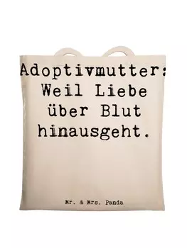 Сумка для переноски Mr & Mrs Panda Adoptivmutter Liebe, кремовый