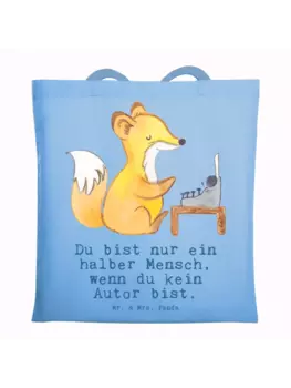 Сумка для переноски Mr & Mrs Panda Autor Herz, небесно-синий