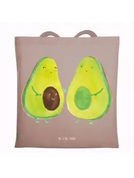 Сумка для переноски Mr & Mrs Panda Avocado Prchen ohne Spruch, пастельно-коричневый