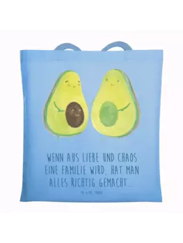 Сумка для переноски Mr & Mrs Panda Avocado Prchen, небесно-синий