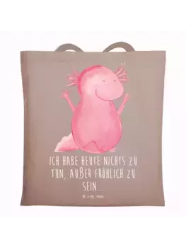 Сумка для переноски Mr & Mrs Panda Axolotl Hurra, пастельно-коричневый