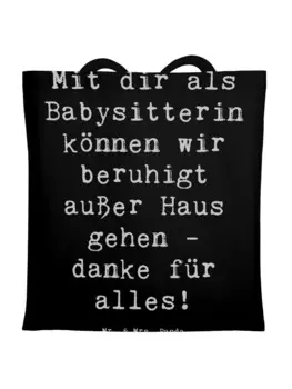 Сумка для переноски Mr & Mrs Panda Babysitter Dank, черный