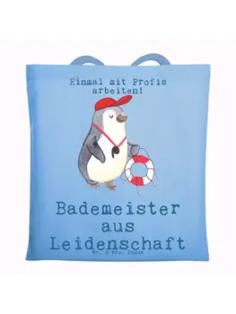 Сумка для переноски Mr & Mrs Panda Bademeister Leidenschaft, небесно-синий