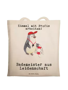 Сумка для переноски Mr & Mrs Panda Bademeister Leidenschaft, кремовый