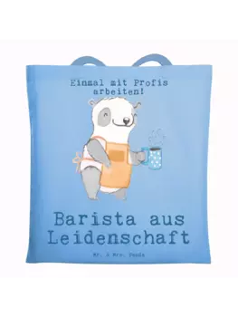 Сумка для переноски Mr & Mrs Panda Barista Leidenschaft, небесно-синий