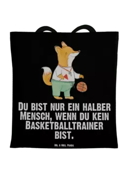 Сумка для переноски Mr & Mrs Panda Basketballtrainer Herz, черный