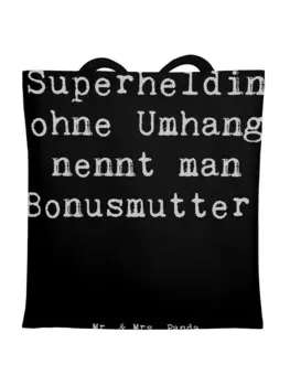 Сумка для переноски Mr & Mrs Panda Bonusmutter Superheld, черный