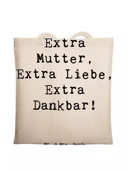 Сумка для переноски Mr & Mrs Panda Bonusmutter Extra Liebe, кремовый