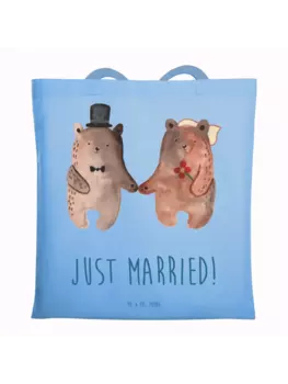 Сумка для переноски Mr & Mrs Panda Br Heirat, небесно-синий