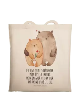 Сумка для переноски Mr & Mrs Panda Bren Liebe, кремовый