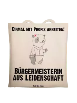 Сумка для переноски Mr & Mrs Panda Brgermeisterin Leidenschaft, кремовый
