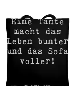 Сумка для переноски Mr & Mrs Panda Bunte Tante, черный