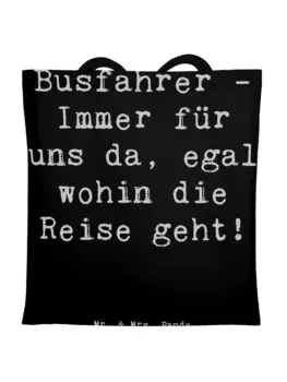 Сумка для переноски Mr & Mrs Panda Busfahrer Held, черный