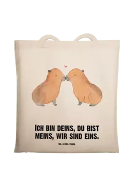 Сумка для переноски Mr & Mrs Panda Capybara Liebe, кремовый