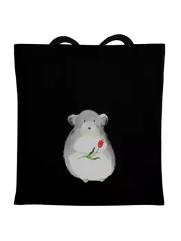 Сумка для переноски Mr & Mrs Panda Chinchilla Blume, черный