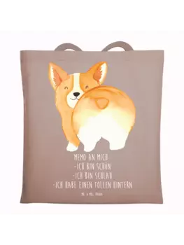 Сумка для переноски Mr & Mrs Panda Corgi Po, пастельно-коричневый