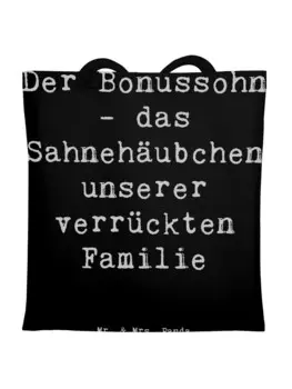 Сумка для переноски Mr & Mrs Panda Der Bonussohn, черный