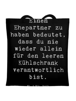 Сумка для переноски Mr & Mrs Panda Ehepartner Team, черный