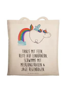 Сумка для переноски Mr & Mrs Panda Einhorn Pegasus, кремовый