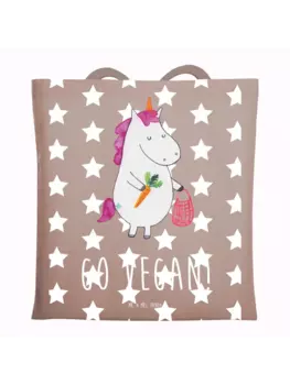 Сумка для переноски Mr & Mrs Panda Einhorn Vegan, пастельно-коричневый