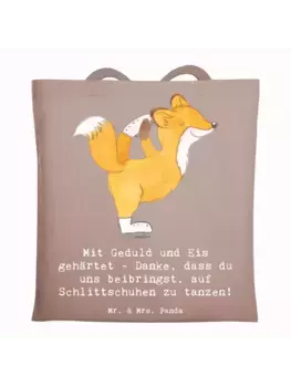 Сумка для переноски Mr & Mrs Panda Eiskunstlauf Trainerin, пастельно-коричневый