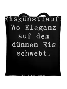 Сумка для переноски Mr & Mrs Panda Eiskunstlauf Wo Eleganz auf dem d, черный