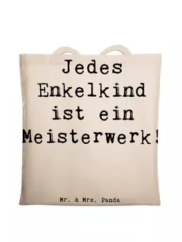 Сумка для переноски Mr & Mrs Panda Enkelkinder Meisterwerk, кремовый
