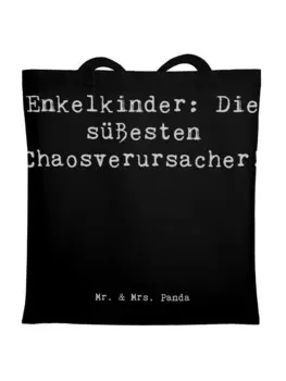 Сумка для переноски Mr & Mrs Panda Enkelkinder Die sesten Chaosveru, черный