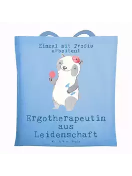 Сумка для переноски Mr & Mrs Panda Ergotherapeutin Leidenschaft, небесно-синий