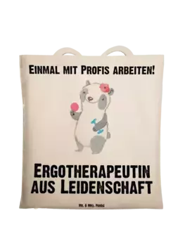 Сумка для переноски Mr & Mrs Panda Ergotherapeutin Leidenschaft, кремовый