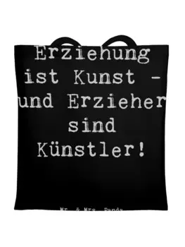 Сумка для переноски Mr & Mrs Panda Erzieher Knstler, черный