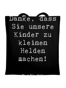 Сумка для переноски Mr & Mrs Panda Erzieher Heldenmacher, черный