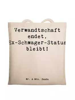 Сумка для переноски Mr & Mrs Panda Ex Schwager Erinnerung, кремовый