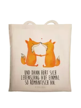 Сумка для переноски Mr & Mrs Panda Fchse Liebe, кремовый