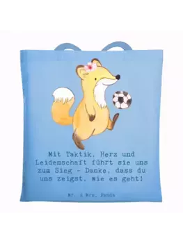 Сумка для переноски Mr & Mrs Panda Fuball Trainerin, небесно-синий