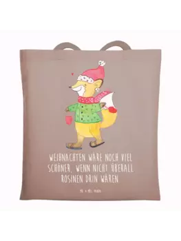 Сумка для переноски Mr & Mrs Panda Fuchs Schlittschuhe, пастельно-коричневый