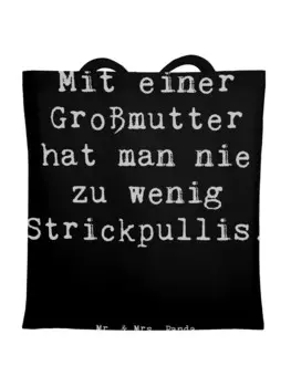 Сумка для переноски Mr & Mrs Panda Gromutter Strickpullis, черный