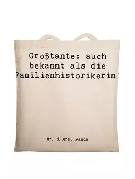 Сумка для переноски Mr & Mrs Panda Grotante Historikerin, кремовый