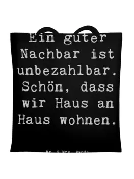 Сумка для переноски Mr & Mrs Panda Guter Nachbar, черный