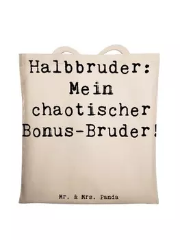 Сумка для переноски Mr & Mrs Panda Halbbruder Chaos, кремовый
