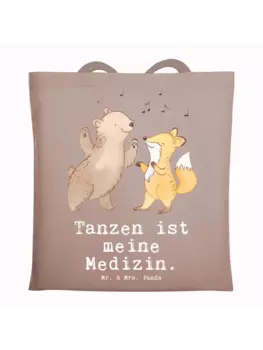 Сумка для переноски Mr & Mrs Panda Hase Tanzen, пастельно-коричневый