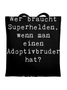 Сумка для переноски Mr & Mrs Panda Held Adoptivbruder, черный