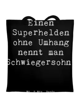 Сумка для переноски Mr & Mrs Panda Held Schwiegersohn, черный