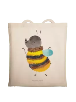 Сумка для переноски Mr & Mrs Panda Hummel flauschig ohne Spruch, кремовый
