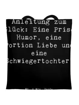 Сумка для переноски Mr & Mrs Panda Humor Liebe Schwiegertochter, черный