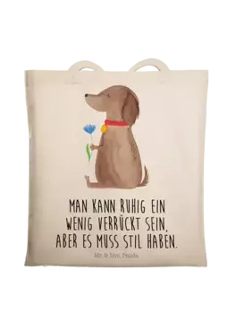 Сумка для переноски Mr & Mrs Panda Hund Blume, кремовый