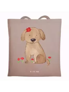 Сумка для переноски Mr & Mrs Panda Hund Dame ohne Spruch, пастельно-коричневый
