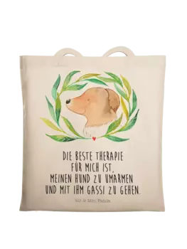 Сумка для переноски Mr & Mrs Panda Hund Blumen, кремовый