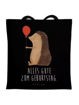 Сумка для переноски Mr & Mrs Panda Igel Luftballon, черный